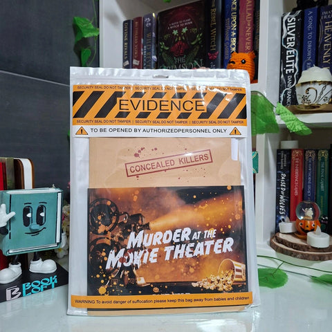 Murder Mystery crime case game murder at the movie theater