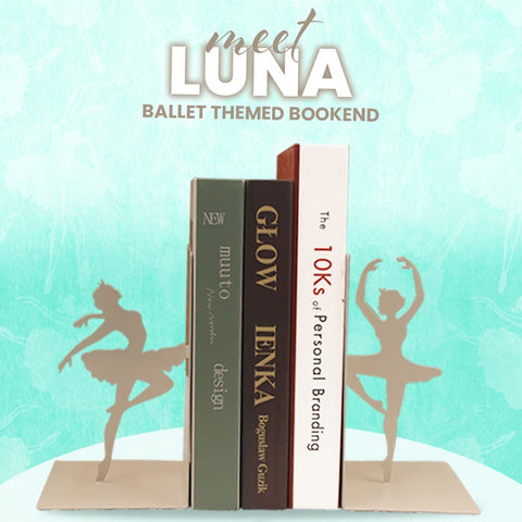 Aesthetic Bookend Shelf Organizer
